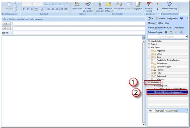 Outlook Vorlagen mit ReplyButler erstellen Screenshot 2
