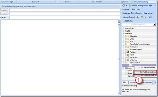 Outlook Vorlagen mit ReplyButler erstellen Screenshot 2