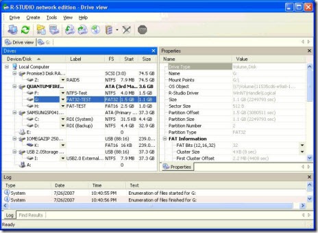 R-Studio Data Recovery Screen 1