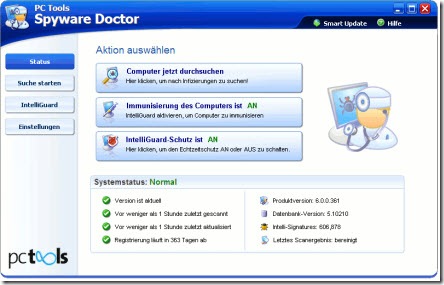 Spyware Doctor Screenshot